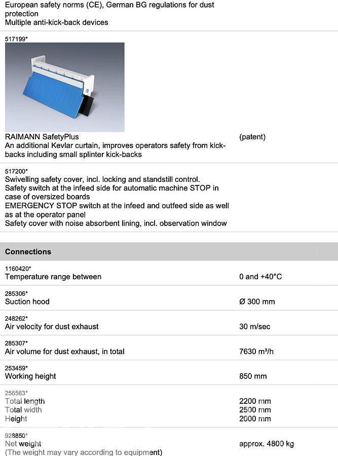 Used 2012 Raimann KR450M Gang Rip Saw with Infeed
