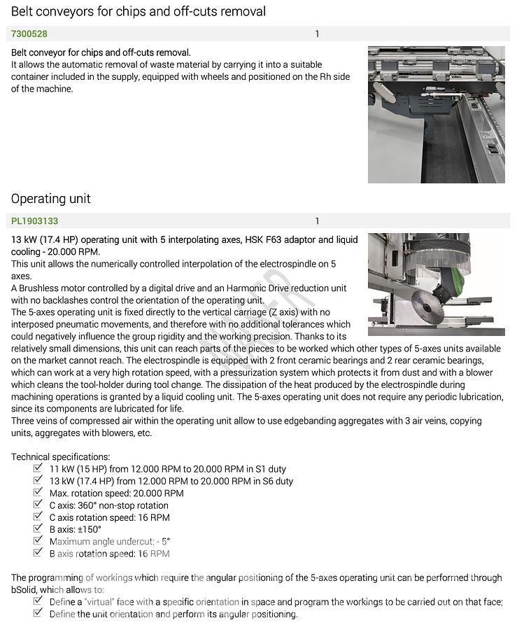 Used 2024 Biesse Rover AS 1532 CNC Router