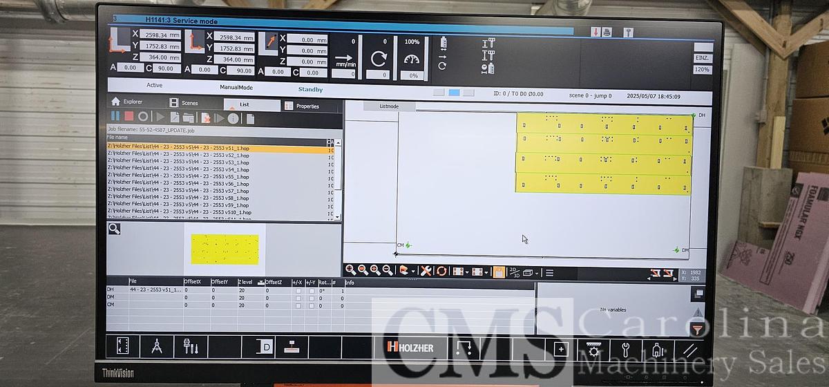 Used 2019 Holz-her Dynestic 7535 5-Axis CNC Router
