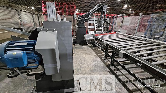 Used Honey Badger Pallet Nailer with Stacker