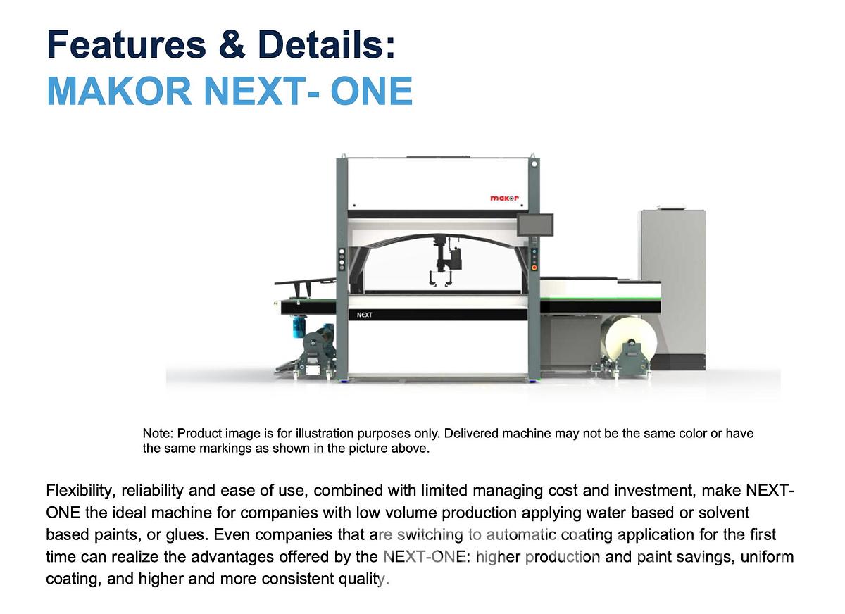 Used 2023 Makor Next-One 1300 Oscillating Sprayer System