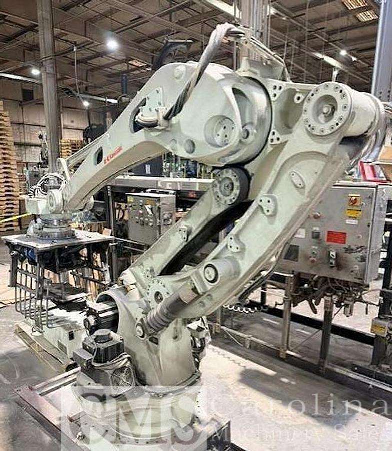Used 2003 Hamer Model 2080 Form Fill Seal Bagger with Robot Stacker