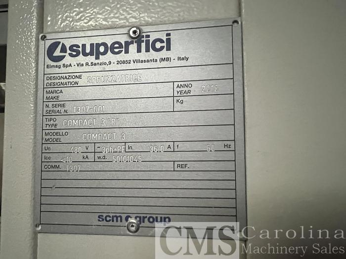 Used 2019 Superfici Compact Spray Finish Line
