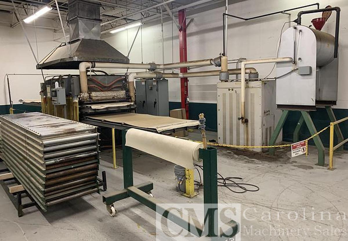 Used BERTHELSEN 5' x 10' 2-PLY HOT SHUTTLE PRESS