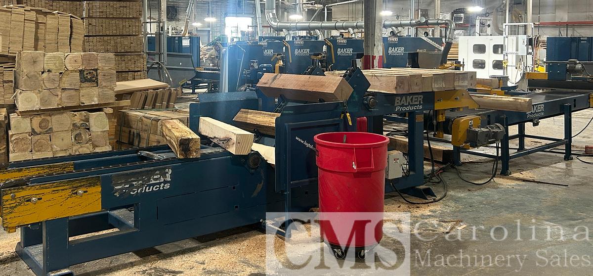 Used 2024 Baker Model BX 5-Head Resaw with Return