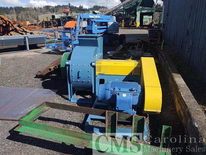 Used Twin City Fan & Blower 100 HP Blower with 9 ' Cyclone