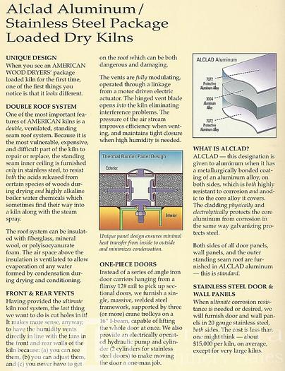 Used American Wood Dryer Dry Kilns