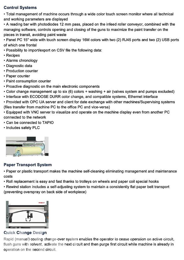 Used 2023 Makor Next-One 1300 Oscillating Sprayer System