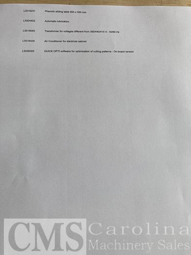 Used 2011 Selco WN610 Panel Saw