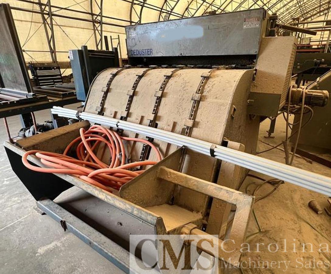 Used Brewer Side Winder Feed Thru Deduster with Unscrambler