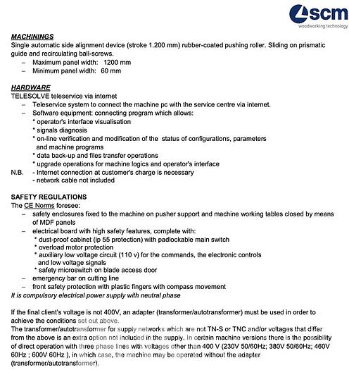 Used 2022 Gabbiani G2 Panel Saw
