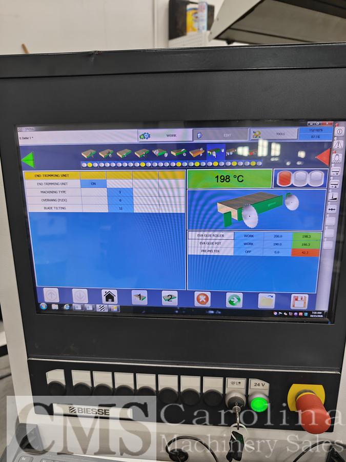 Used 2015 Biesse Roxyl 5.5 Single Sided Edgebander
