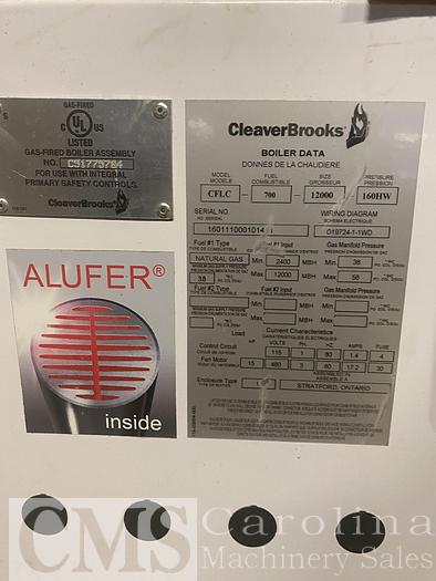 Used Cleaver Brooks 12,000 MBTU Condensing Boilers