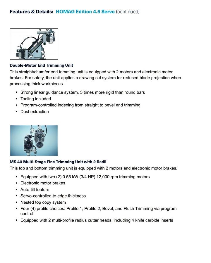 Used 2018 Homag Edgeteq S300 Edgebander