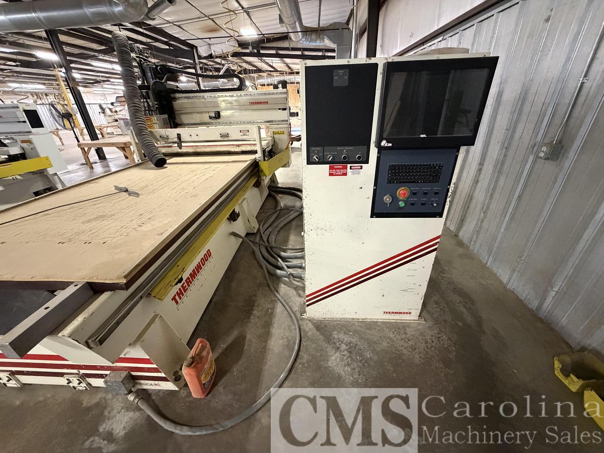Used 2002 Thermwood Model C53 CNC Router with Roller Hold Down