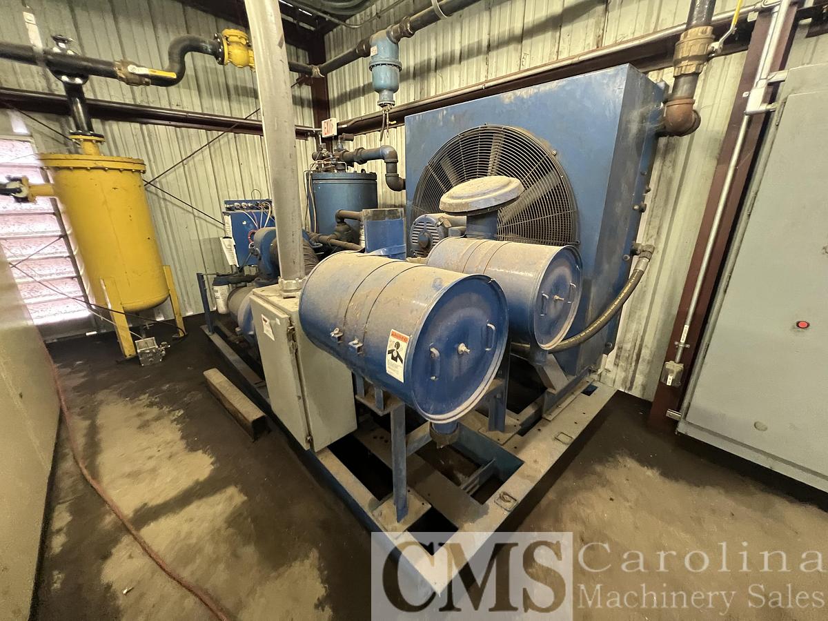 Used Quincy and Ingersoll Rand Air Compressor Room with Dryers