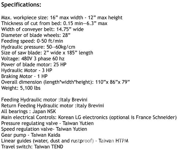 Woodtech 12" HD Band Resaw