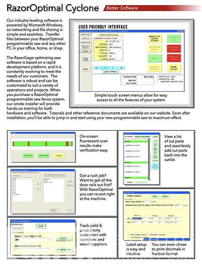 Used 2016 Razorgauge Optimal Optimizer Saw