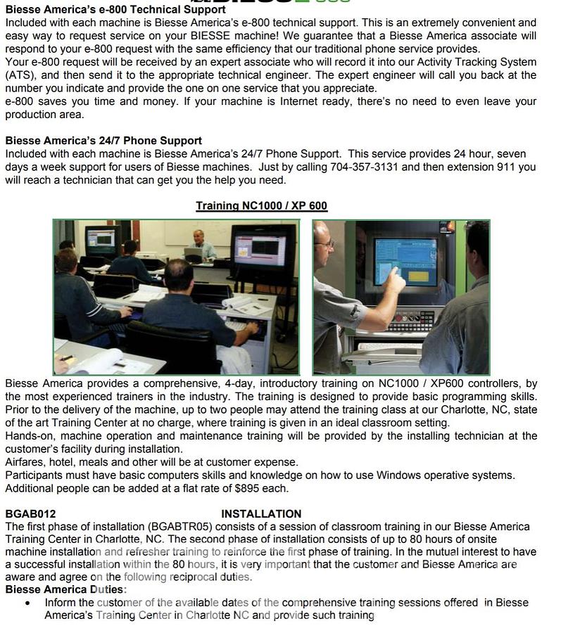 Used Biesse Rover C6.40FT 5-Axis CNC Router