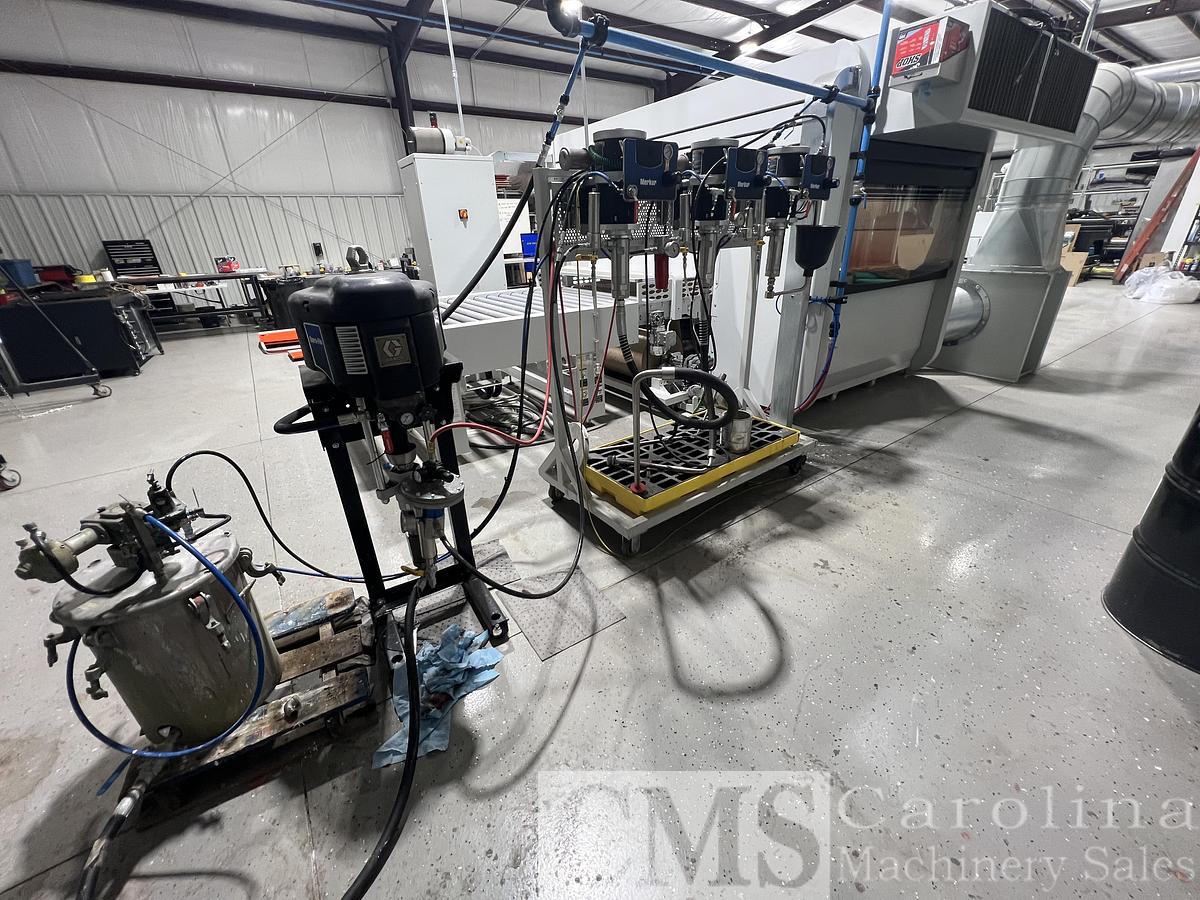 Used Cefla Mito Sprayer Finishing Line with UV Ovens