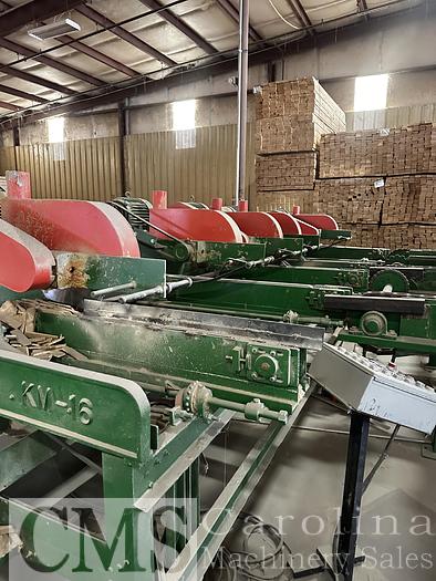 Used Newman KM16 Trim Saw with Infeed System