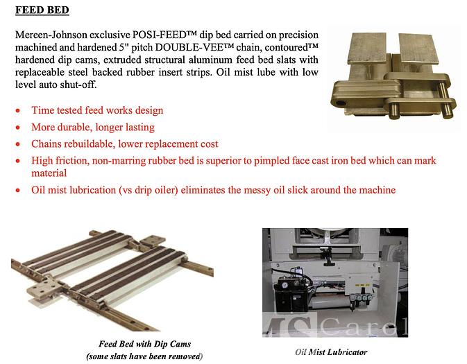 Used 2022 Mereen Johnson Model 312 DC Gang Rip Saw