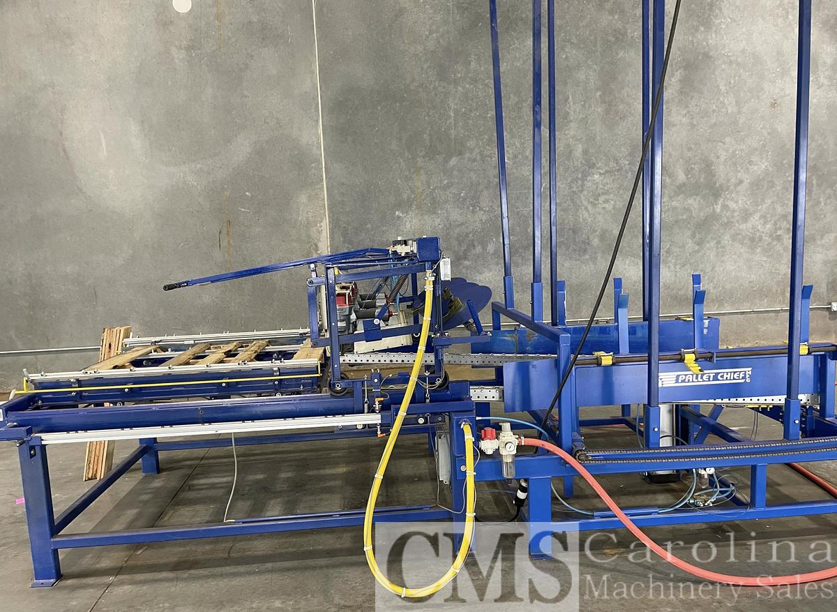 Used Pallet Chief PCII Pallet Nailer with Stacker