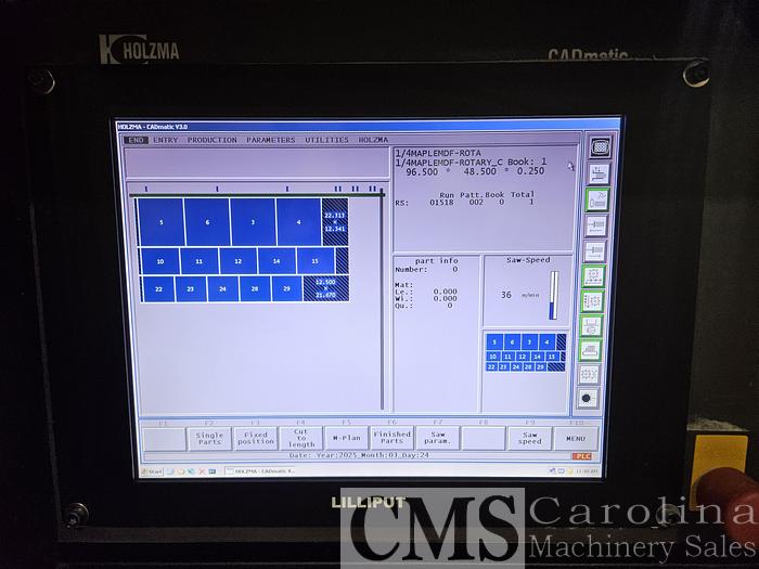Used 2002 Holzma HPP  72/43 Front Loading Panelsaw