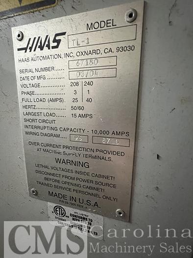 Used 2004 Haas TL-1 CNC