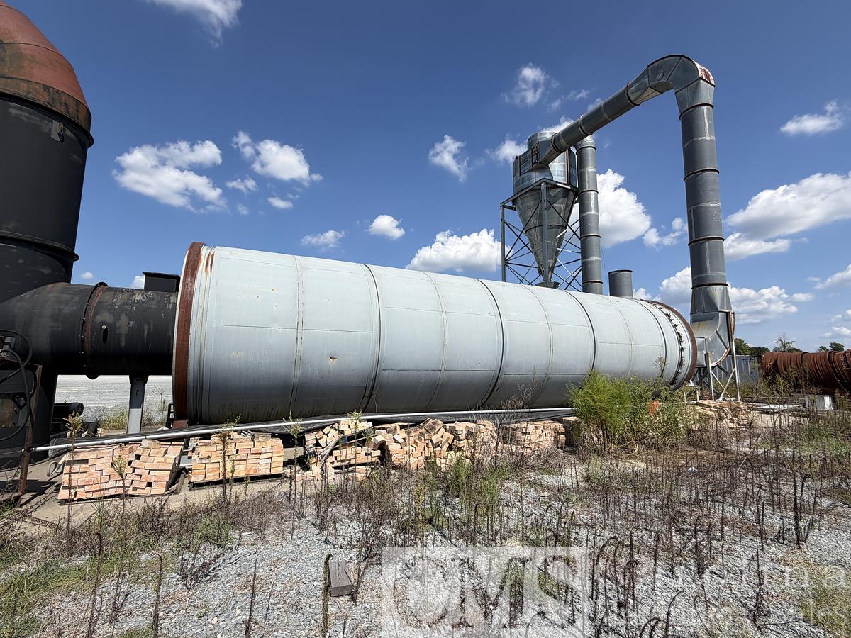 Used Baker Rullman and Player Design 12x48 Triple Pass Dryer with Green Dust Burner