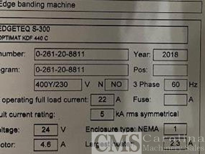 Used Homag Edgetech S-300 Edgebander