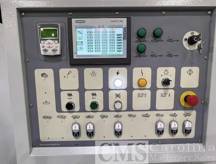 Used Woodtech 12" 6-Head Moulder with Infeed Table