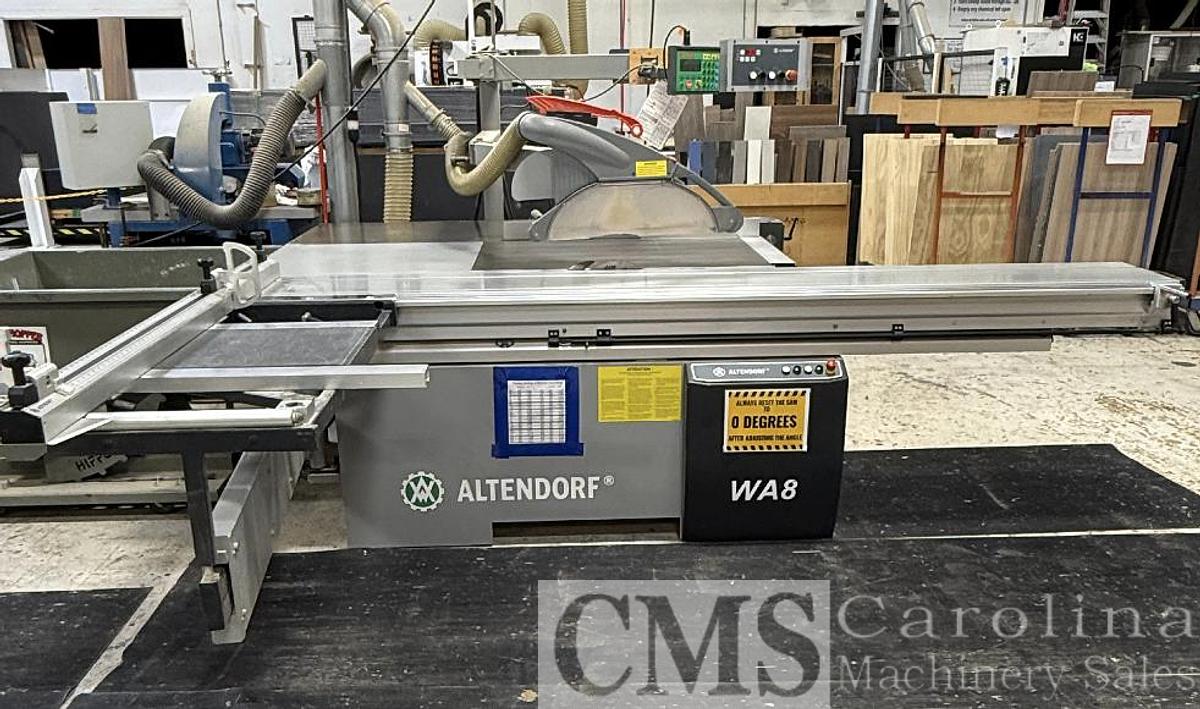 Used 2013 Altendorf WA8 Sliding Table saw with Tigerstop
