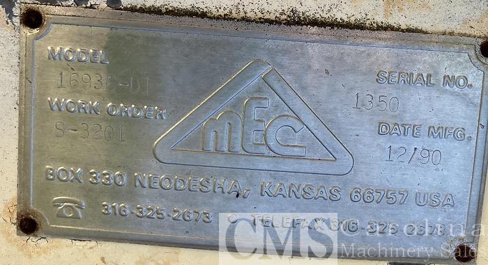 Used MEC 10x40 Single Pass Drum Dryer