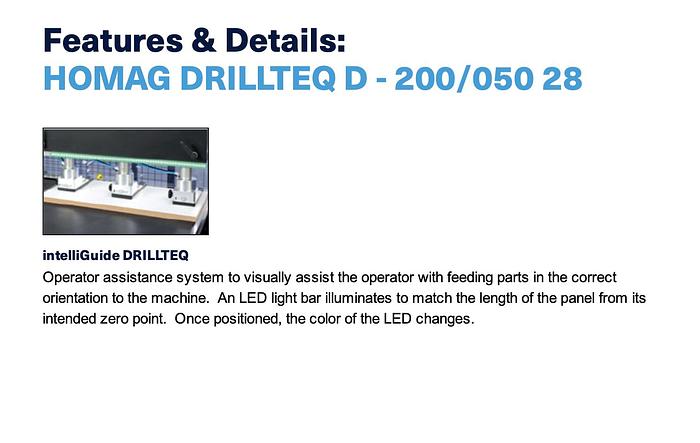 Used 2020 Homag Drillteq D200