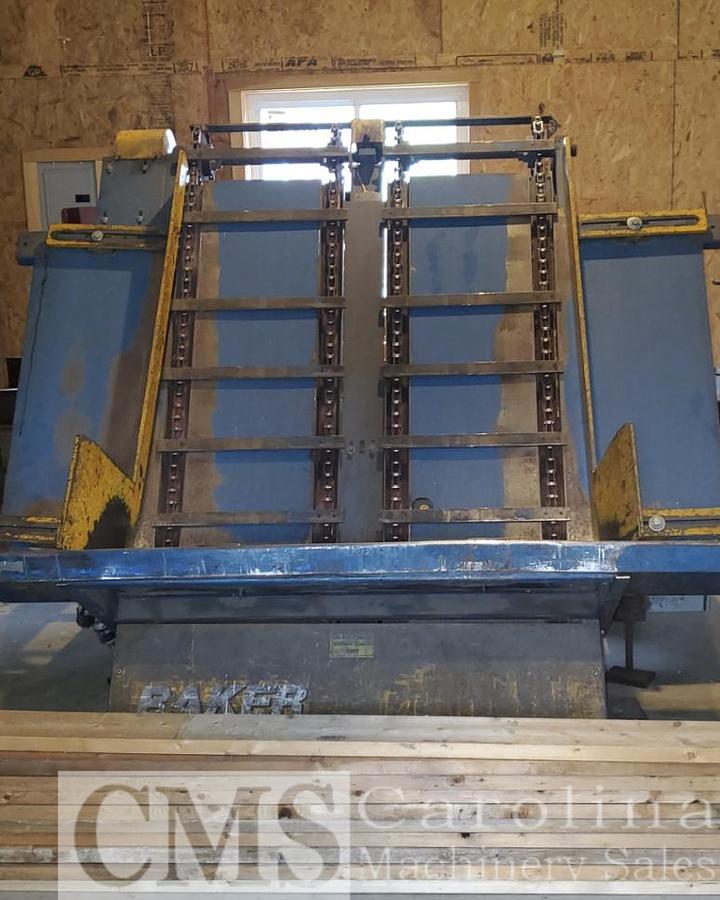 Used Baker Double Head Notcher with Automated Industrial Technologies Stacker
