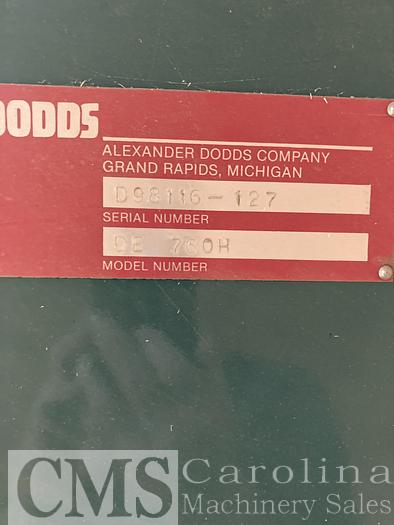 Used Dodds DE760 H Dovetail Machine