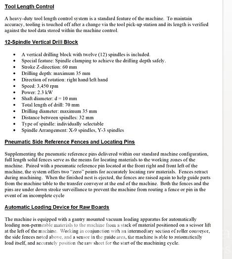 Used 2019 Homag Centateq N-300 CNC Router