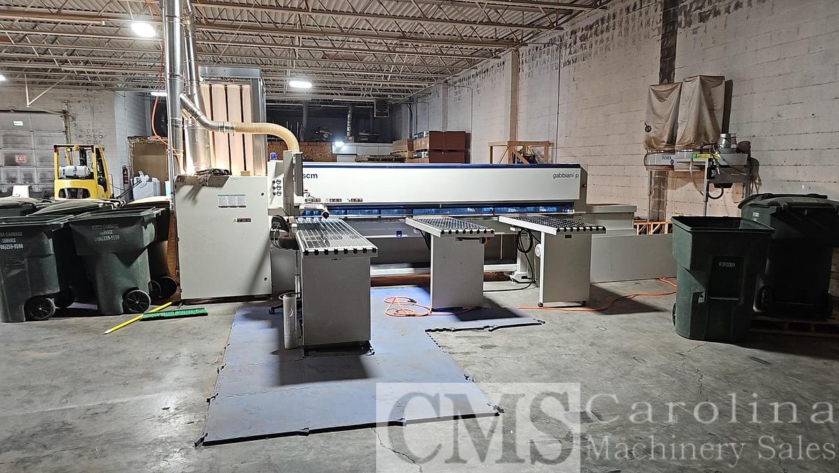 Used 2019 SCMI Gabbiani P75 Beam Saw- LOW HOURS, Dust Collector