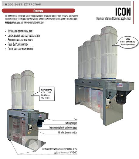 Used Coral Icon Class Dust Collector