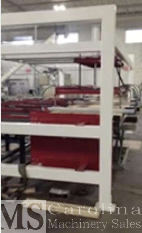 Used Raimann KM310M Gang Rip Saw with Infeed and outfeed