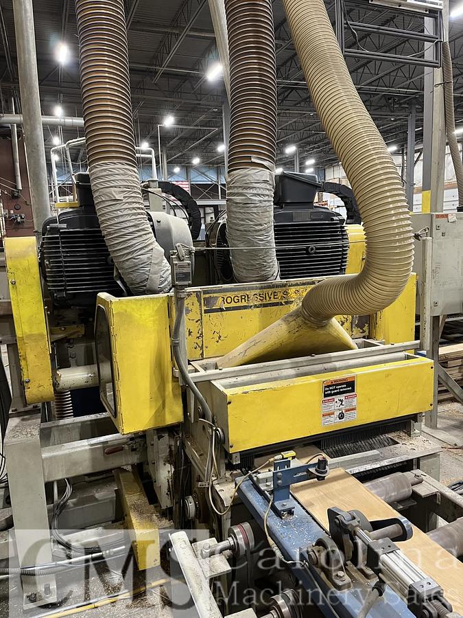 Used 2004 Progressive Systems Optimizing Rip Saw with ValueRip Infeed/Outfeed