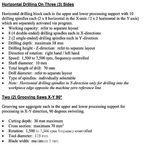 Used 2014 Weeke BHX 500 CNC Center