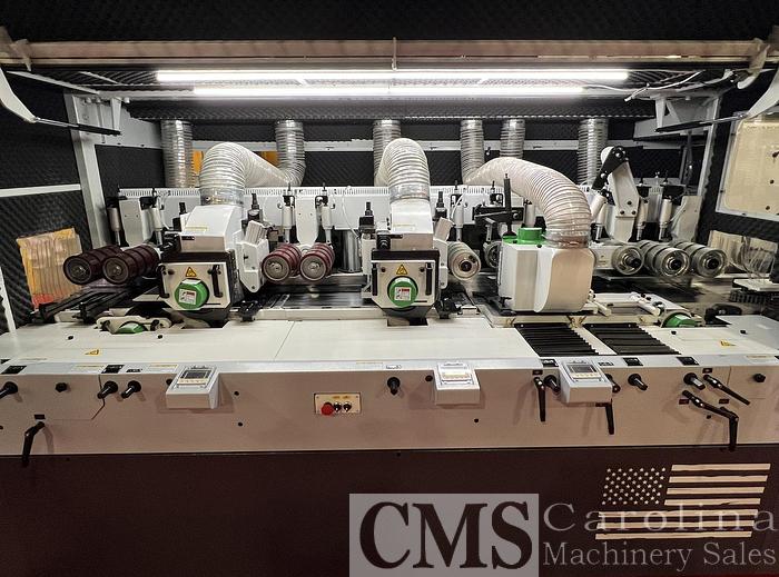 Used Woodtech 12" 6-Head Moulder with Infeed Table