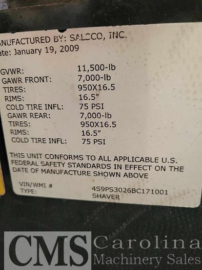 Used 2009 Salsco 40" Shaving Mill (Diesel)