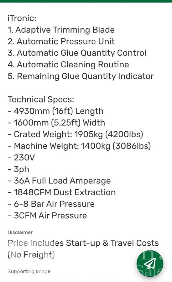 Used 2015 Holz-her Auriga 1308 XL