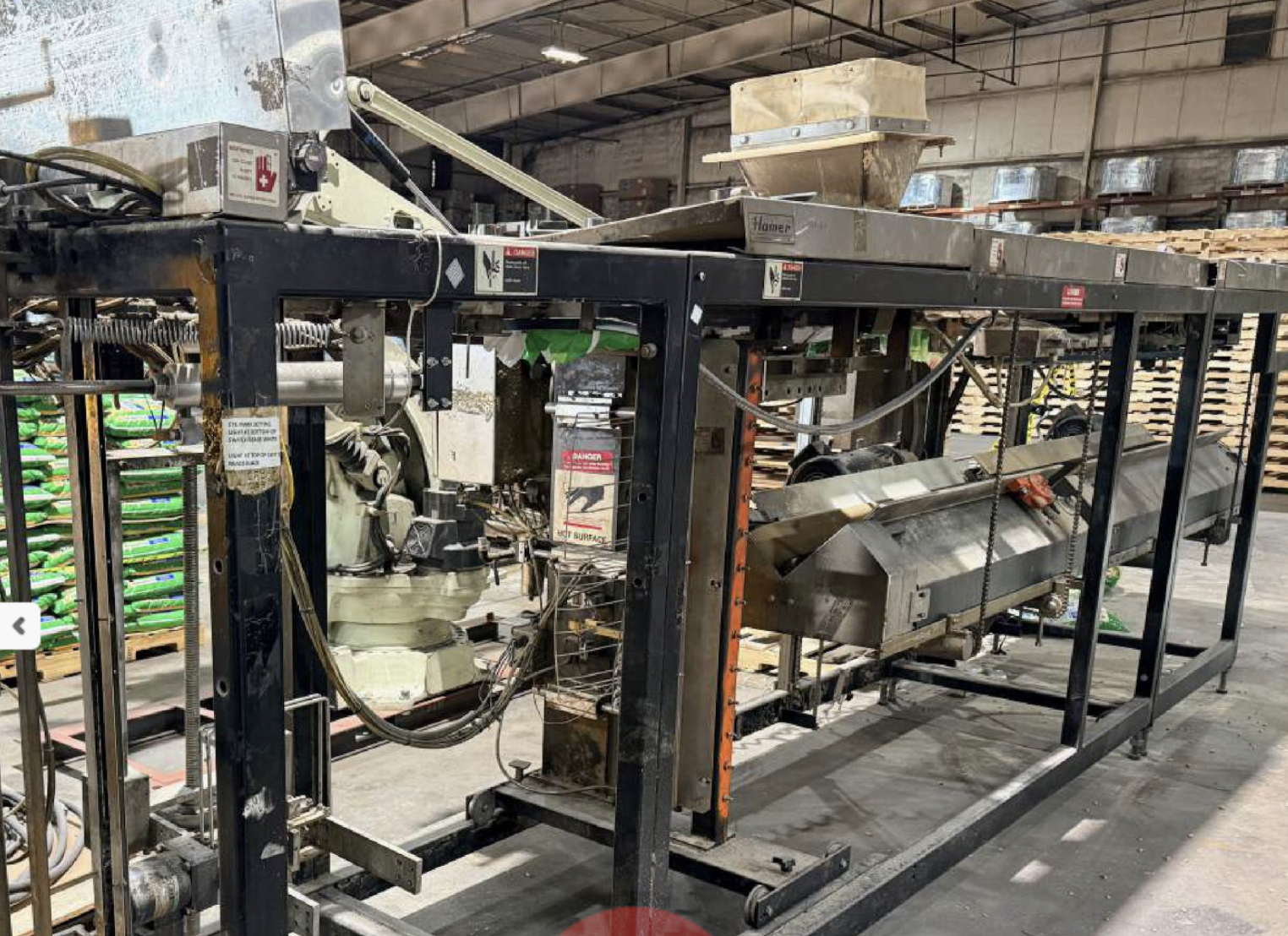 Used Hamer Model 2080 Form Fill Seal Bagging Line