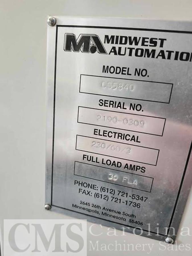 Used Midwest Automation CS 5840 Countertop Saw