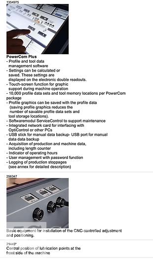 Used Weinig Powermat 1500 Moulder