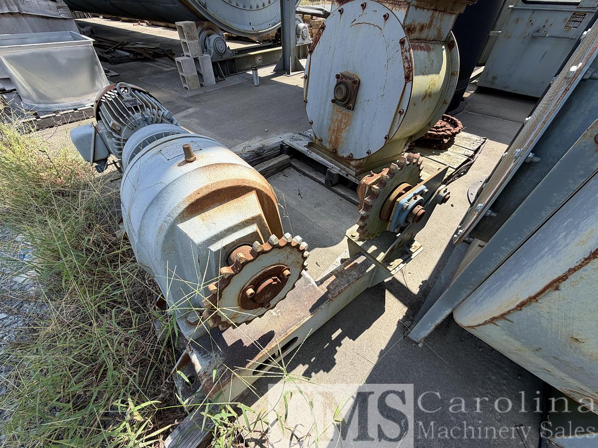 Used Baker Rullman and Player Design 12x48 Triple Pass Dryer with Green Dust Burner
